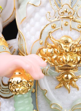 快速发货h 汉白玉伽蓝韦陀神像关公韦陀佛像韦陀天神护法家