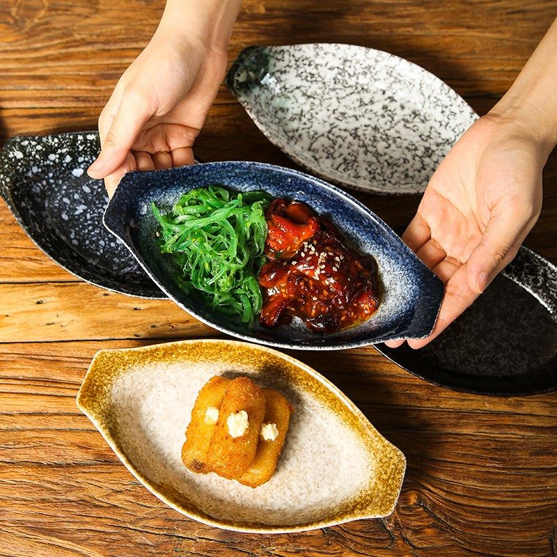 快速发货酒馆焗饭双耳船型冷菜碟刺身生H腌捞汁小吃海鲜盘子酥肉,淘宝优惠券,粉丝福利购,淘宝优惠卷