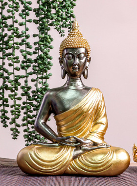 客厅玄关摆设禅意泰国佛像手工艺品小摆件东南亚风格家居装饰摆件
