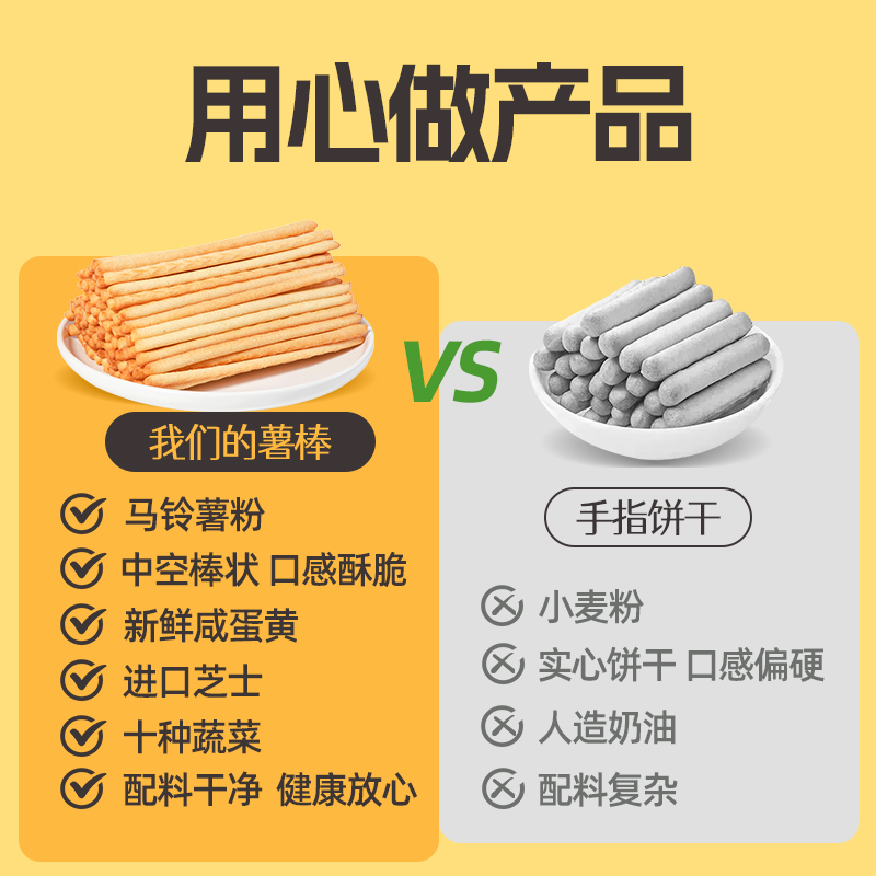 爱豆薯棒伟龙薯片解馋小零食休闲食品健康网红爆款非油炸咸蛋黄 - 图2