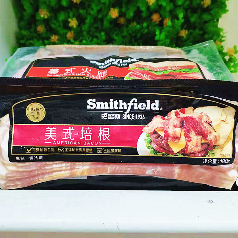 史蜜斯美式培根早餐手抓饼火腿片 Smithfield American Bacon Ham-图0