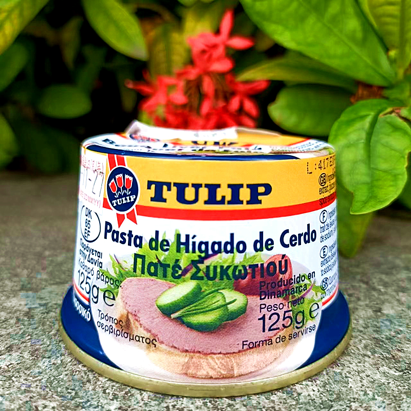 丹麦进口三花牌猪肝酱郁金香午餐肉TULIP Liver Pate BouquetFoie-图0