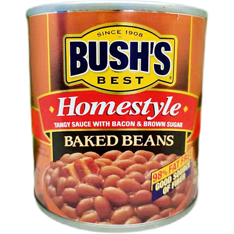 454g美国布什低脂烤豆调味料休闲黑豆BUSH'S ROASTED BAKED BEANS - 图3