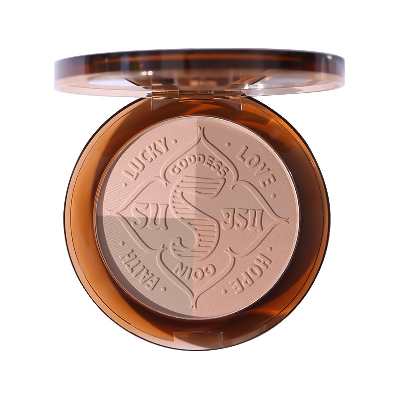 susisu幸运币四色修颜自然立体粉饼 颜九的专属店粉饼