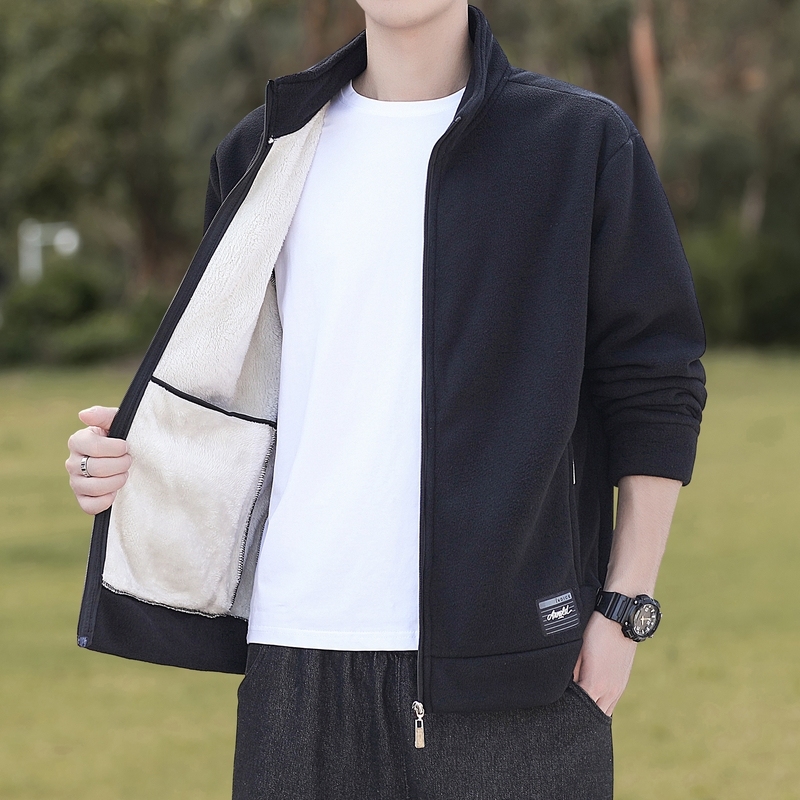 出口美国⭐Chrisma Katch~男外套开衫立领夹克春秋摇粒绒卫衣 - 图3