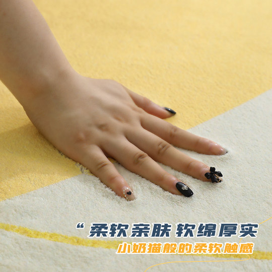 地毯客厅高级轻奢2025新款不规则卧室床边茶几沙发地垫加厚免打理