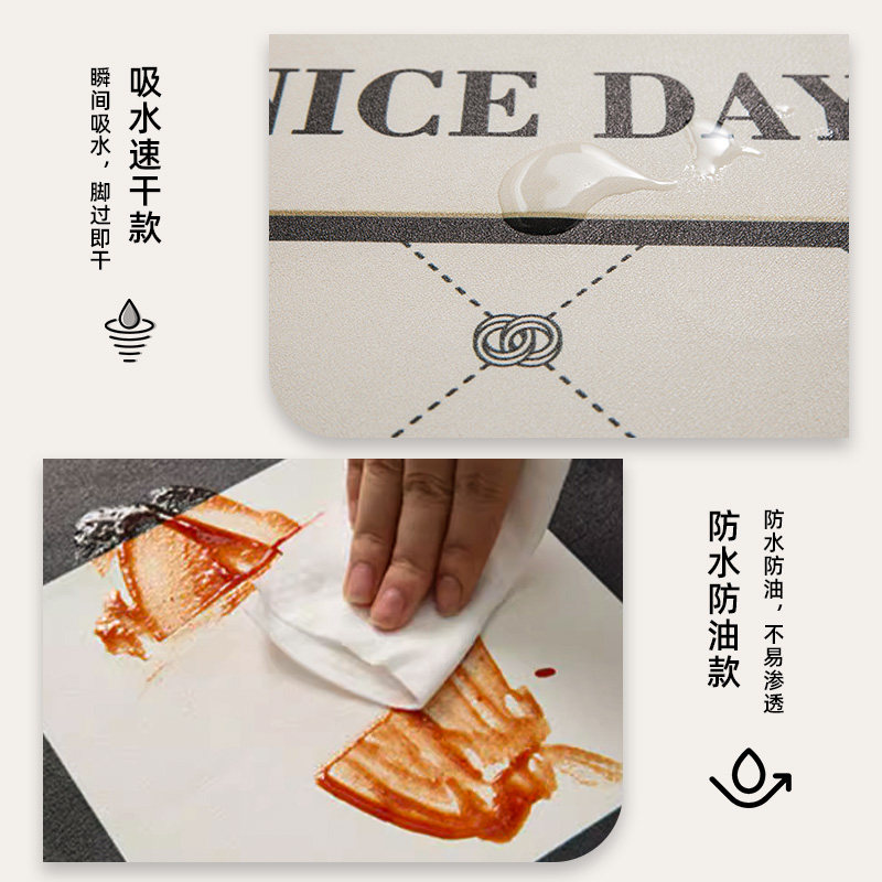 厨房地垫家用可擦免洗2026新款防水防油脚垫吸水防滑耐脏厨房地毯,淘宝优惠券,粉丝福利购,淘宝优惠卷