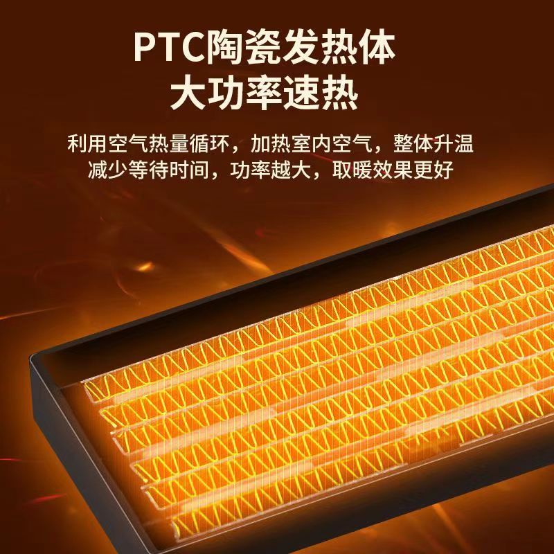 骆驼暖风机家用电暖器卧室浴室取暖器挂墙电暖风壁挂办公室热风机