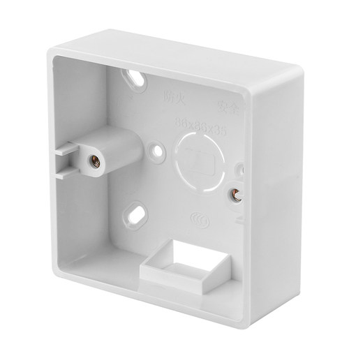 5个 线盒明装底盒86型明盒插座盒子开关接线盒底座PVC明装盒加厚 - 图3