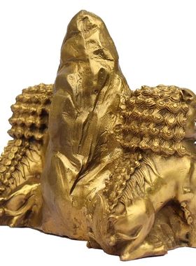 家用缺角装饰全铜泰山石敢当