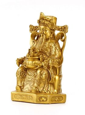 全铜财神爷佛像客厅开业礼品
