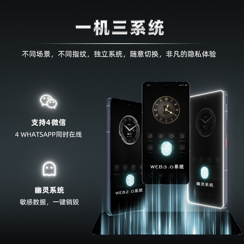 威图VERTU 纬图奢品Meta2全面屏双模型三系统加密AI智能体手机商务5G礼盒官方礼物 - 图3