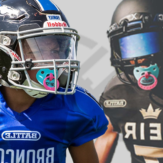 BATTLE美式橄榄球奶嘴牙套护齿防护运动护具系列成人装备腰旗训练