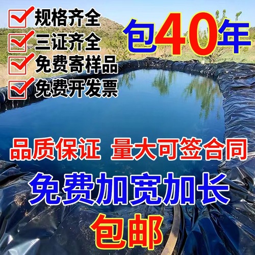 防渗膜鱼塘膜加厚防水布鱼塘专用塑料薄膜养殖护坡防漏hdpe土工膜