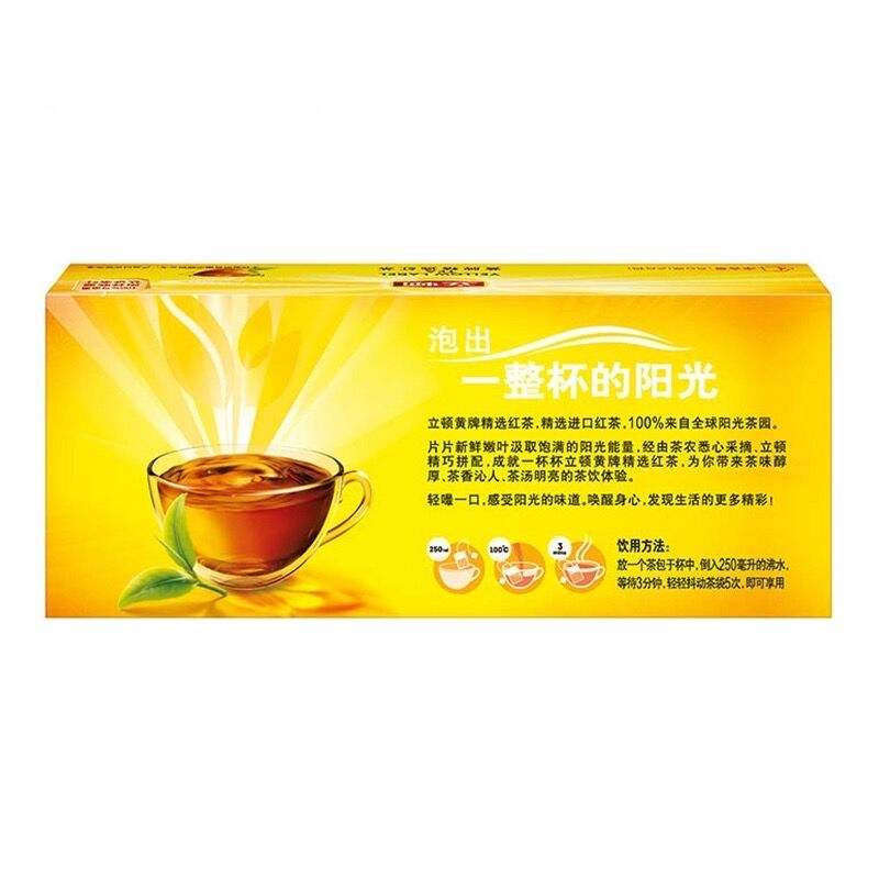 诚锐食品专营店立顿红茶袋泡茶25包50g斯里兰卡红茶包奶茶专用红茶立顿茶包茶叶1