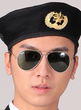 男女保安舞台大檐帽平顶帽太阳帽