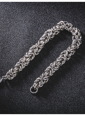 欧美风复古编织钛钢百搭饰品手链