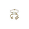 Aitrili Sing in the Rain series ring simple open pearl