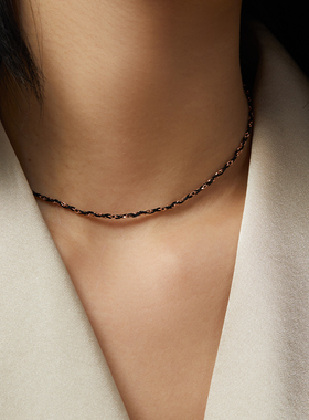 Riotlily/艾特里里时尚项链高级感素链925银圣诞女款礼物