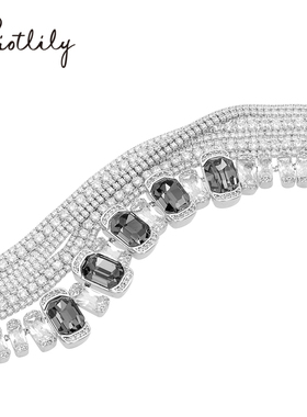 【预售】Riotlily艾特里里梦中情宴手链多层满镶锆石贵气华丽女款