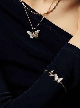 Riotlily艾特里里月夜蝶手链轻奢小众精致2025新款圣诞女款