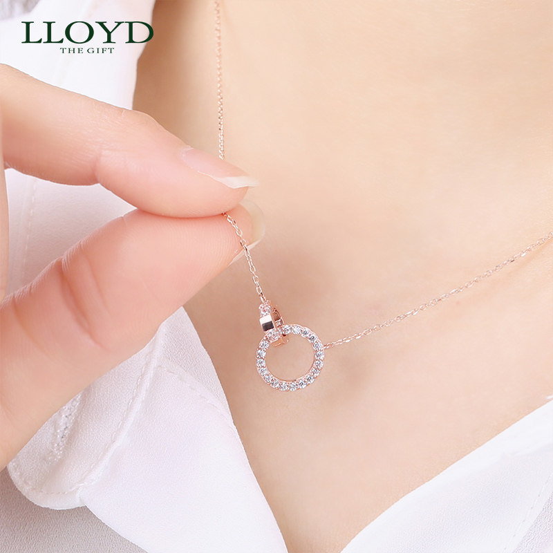 lloyd洛雅蒂正品女韩国14k项链 LLOYD海外项链