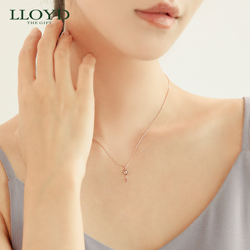 lloyd洛雅蒂正品女10k幸运吊坠 LLOYD海外项链