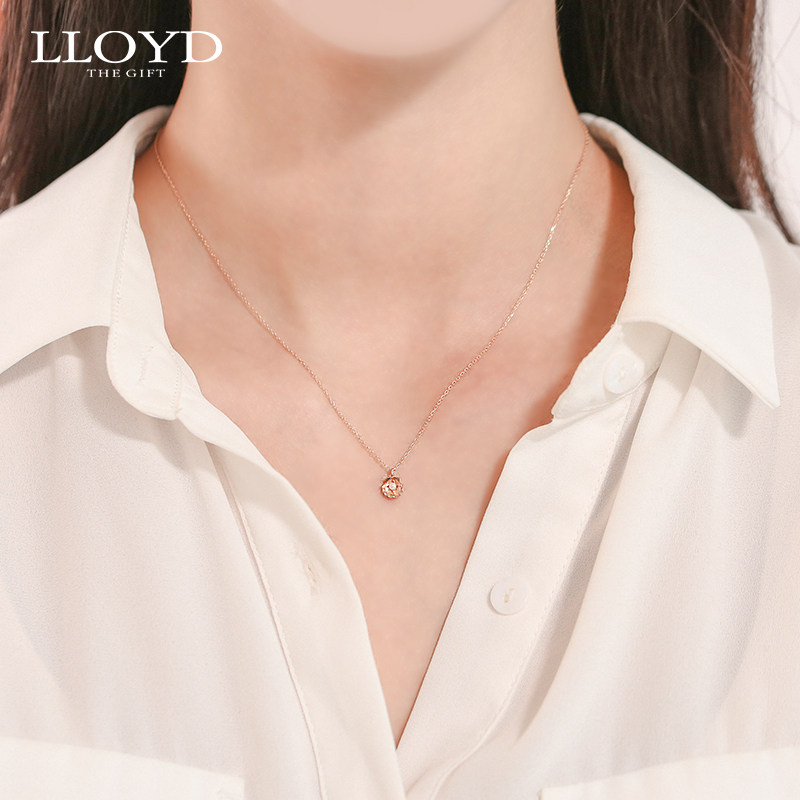 lloyd洛雅蒂正品女10k个性锁骨链 LLOYD海外项链