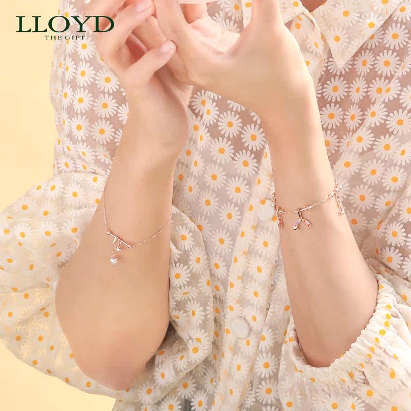 lloyd洛雅蒂正品女10k金珍珠吊坠 LLOYD海外项链