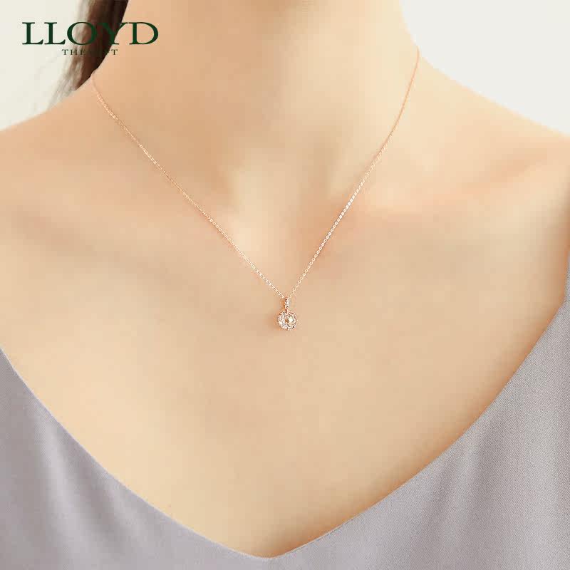 lloyd洛雅蒂正品女10k晶莹宝石 LLOYD海外项链