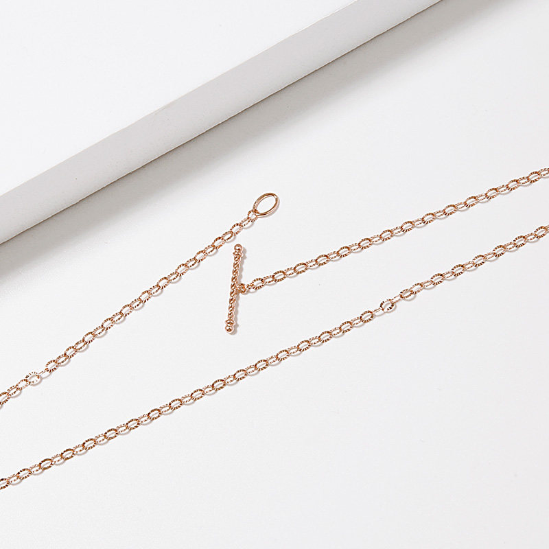 lloyd洛雅蒂正品轻奢女18k锁骨链 LLOYD海外项链