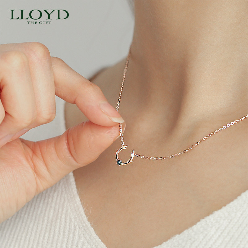 lloyd洛雅蒂正品项链女小众锁骨链 LLOYD海外项链