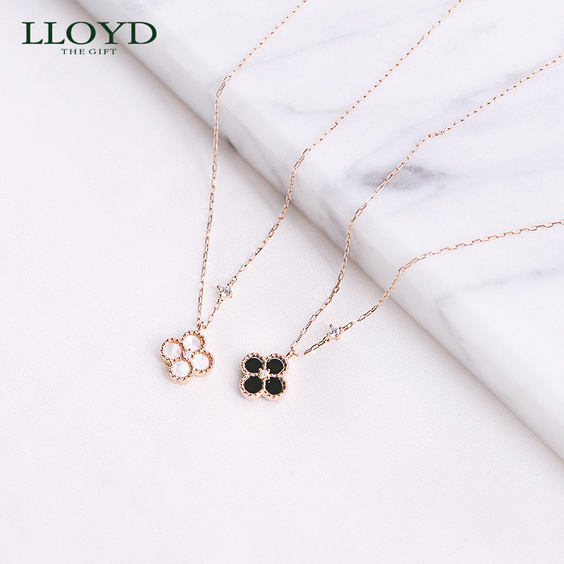 lloyd洛雅蒂正品女14k金锁骨链 LLOYD海外项链