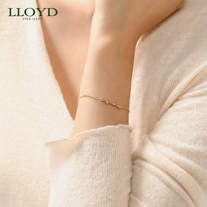 lloyd洛雅蒂正品女10k可调节项链 LLOYD海外手链