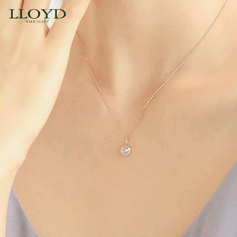 lloyd洛雅蒂正品女10k晶莹宝石 LLOYD海外项链
