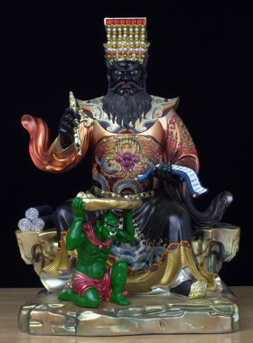 德顺佛品阎王树脂空心神像阎罗王真身十殿阎罗阴曹地府家用供奉