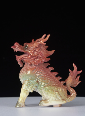 九天应元雷声普化天尊坐骑雷祖神像麒麟坐骑道家雷祖摆件配件护法