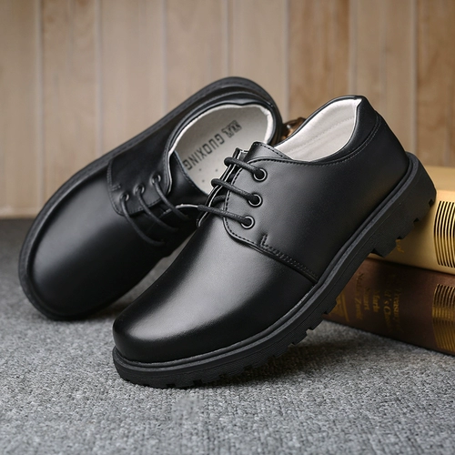 Форма для школьников, зимнее платье для кожаной обуви, кожаные туфли, из натуральной кожи, для средней школы