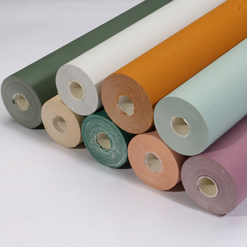 宛陵素彩蜡染宣纸长卷半生半熟书法专用纸仿古色黄色纯彩色卷轴20米大中小楷行草篆隶国展比赛投稿书法作品纸 - 图1