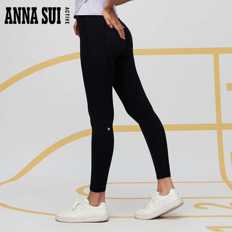 ANNA SUI 美人鱼系列 3A抗菌提臀美型修身高弹瑜伽裤运动legging - 图3