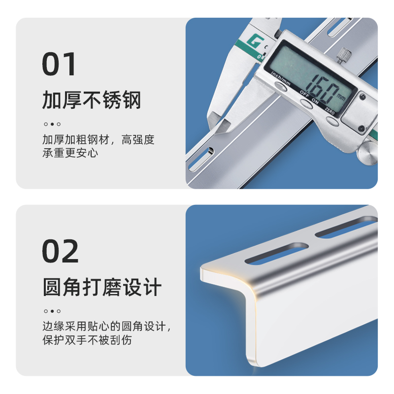 空调支架外机不锈钢304加厚托架子适用格力美的小米1.5/2/3P通用 - 图2