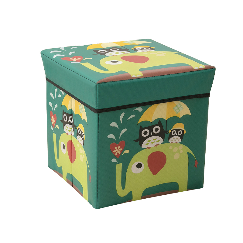 儿童玩具收纳箱卡通储物筐大号折叠零食整理盒收纳凳衣服衣柜神器