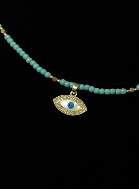 Vintage古着 Eye of Agate项链