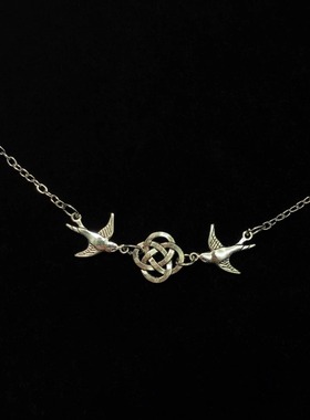 Vintage古着 Celtic Irish Knot Bird项链