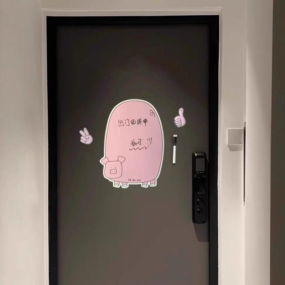 磁吸冰箱记事板留言板可擦写磁力贴入户门磁贴白板贴家用创意备忘录记事本便利贴卡通创意写字板装饰小黑板,淘宝优惠券,粉丝福利购,淘宝优惠卷