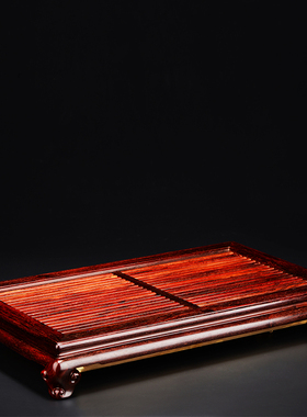 茶盘红木功夫印度小叶紫檀