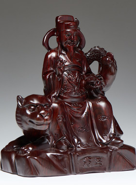 黑檀木雕药王菩萨孙思邈神像佛像医圣医神华佗神像实木质供奉摆件