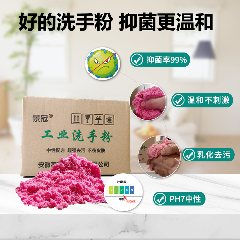 洗手粉机修工正品去油去污黑手变白手工业重油污汽修车磨砂沙泥膏 - 图0