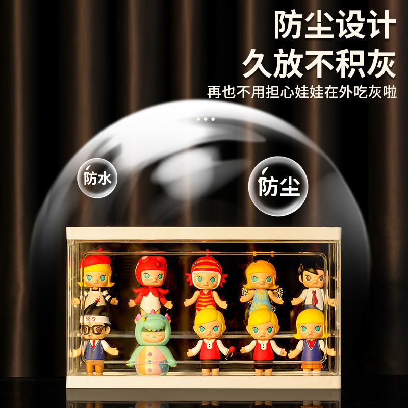 盲盒收纳展示架手办展示柜泡泡玛特乐高玩偶收纳防尘展示盒子透明,淘宝优惠券,粉丝福利购,淘宝优惠卷