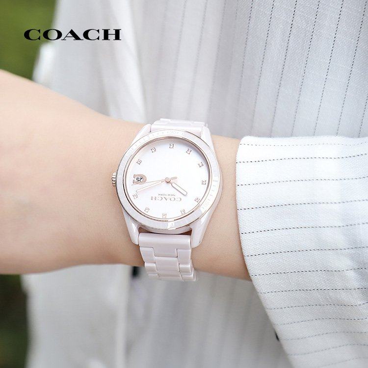 coach /蔻驰preston系列日历手表 coach蔻驰手表欧美腕表